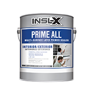 Wilson Paint & Wallpaper Prime All™ Multi-Surface Latex Primer Sealer is a high-quality primer designed for multiple interior and exterior surfaces with powerful stain blocking and spatter resistance.

Powerful Stain Blocking
Strong adhesion and sealing properties
Low VOC
Dry to touch in less than 1 hour
Spatter resistant
Mildew resistant finish
Qualifies for LEED® v4 Creditboom