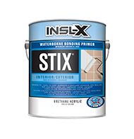 Wilson Paint & Wallpaper Stix Waterborne Bonding Primer is a premium-quality, acrylic-urethane primer-sealer with unparalleled adhesion to the most challenging surfaces, including glossy tile, PVC, vinyl, plastic, glass, glazed block, glossy paint, pre-coated siding, fiberglass, and galvanized metals.

Bonds to "hard-to-coat" surfaces
Cures in temperatures as low as 35° F (1.57° C)
Creates an extremely hard film
Excellent enamel holdout
Can be top coated with almost any productboom